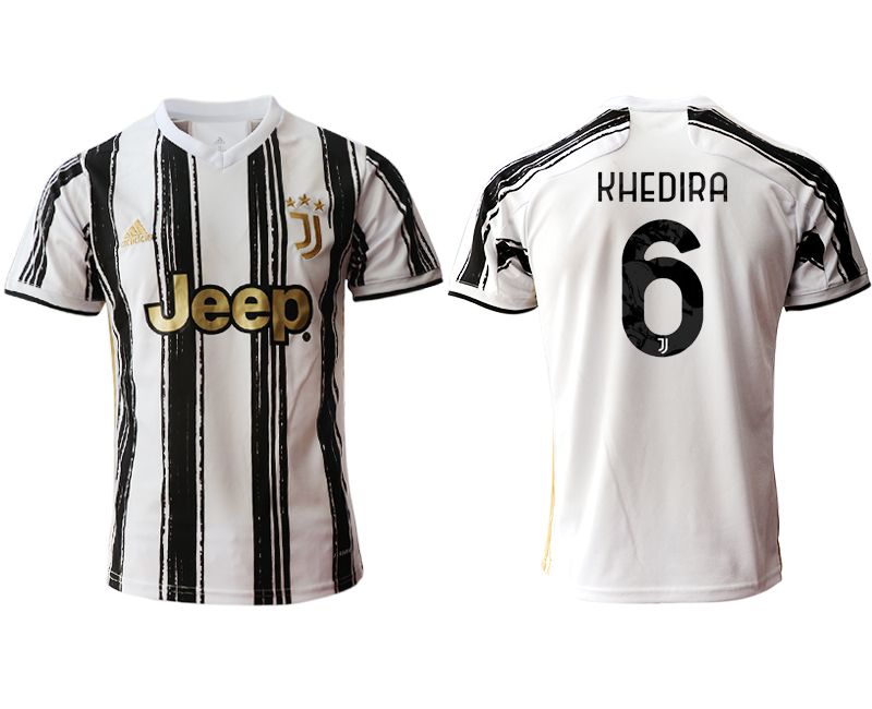 Men 2020-2021 club Juventus home aaa version #6 white Soccer Jerseys->juventus jersey->Soccer Club Jersey
